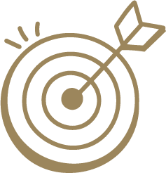 Target icon symbolizing goal alignment and strategic planning at Hawaii executive coaching retreats.