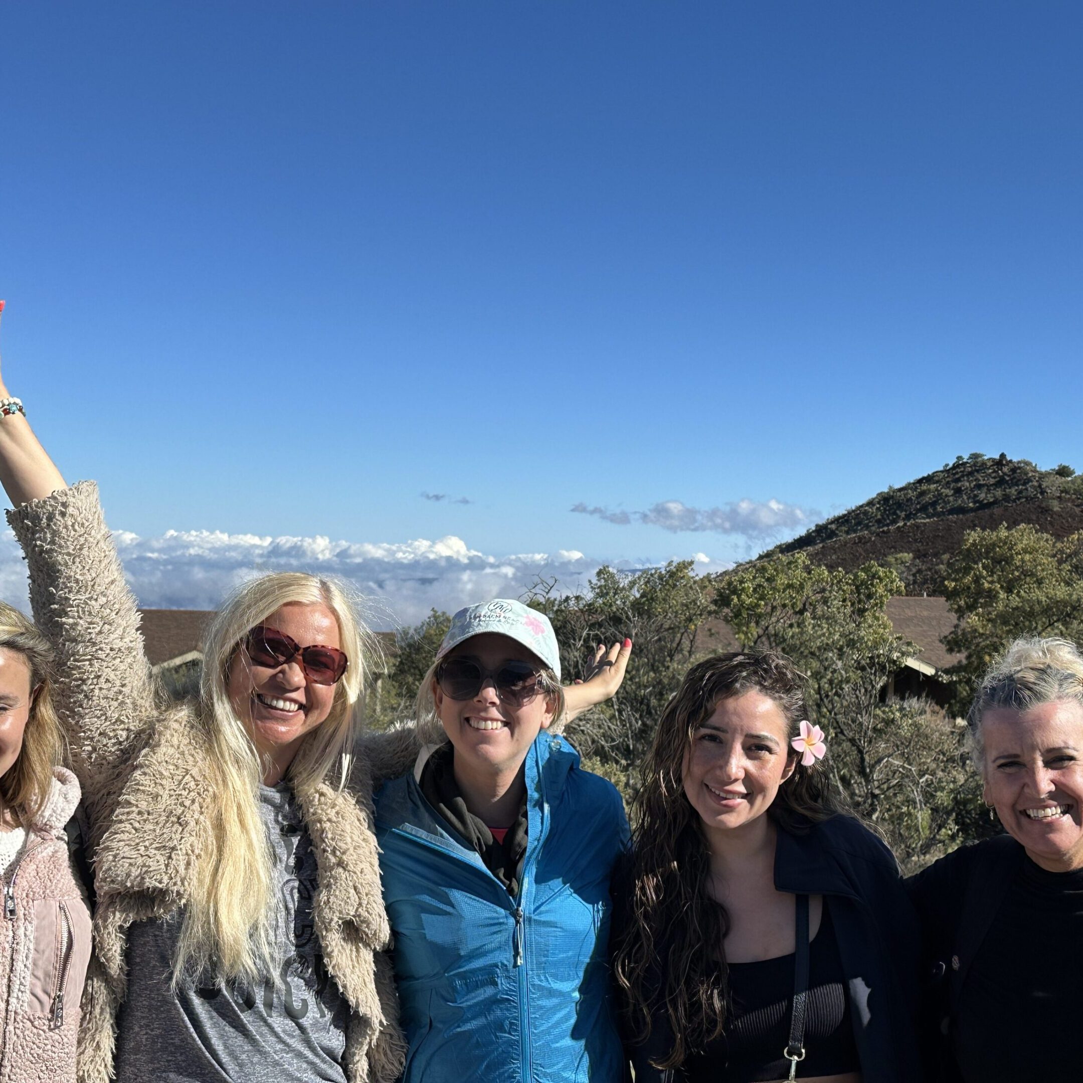 a group of friends celebrating holiday